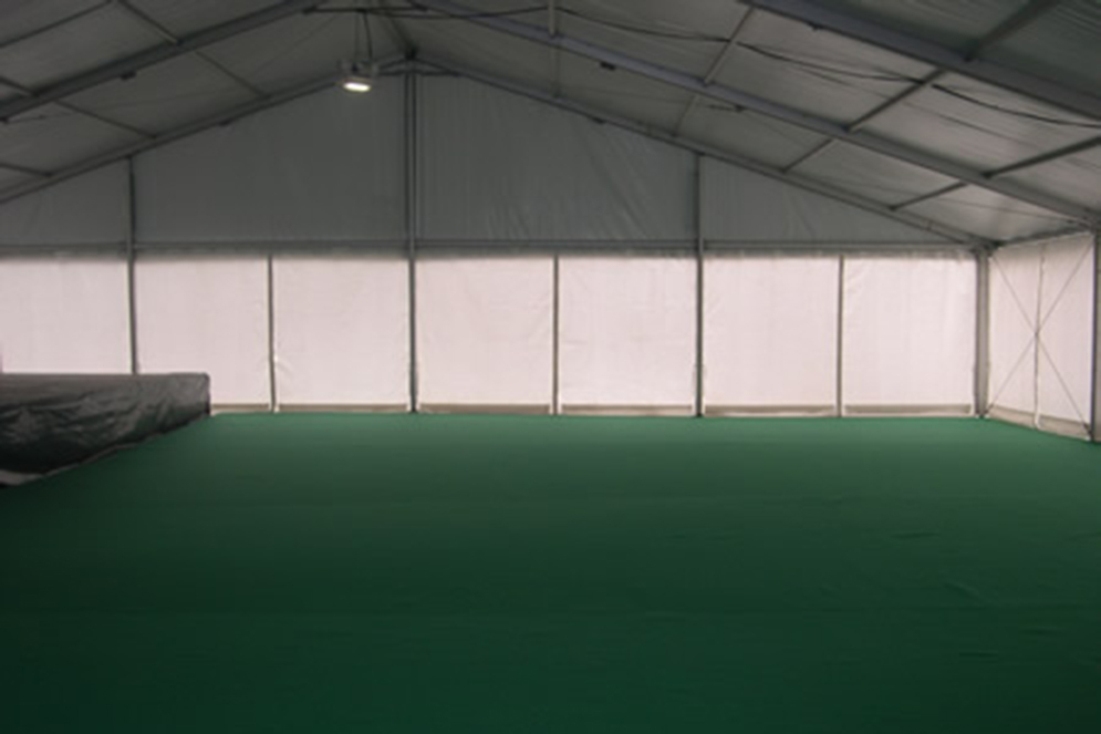 Montage Plancher pour Tente Silhouette, Château de Pennautier